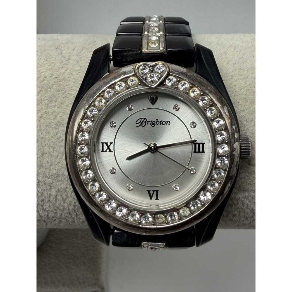 Brighton Dana Point Watch New Battery Ladies Watch 36MM 6.75" Silver Dial